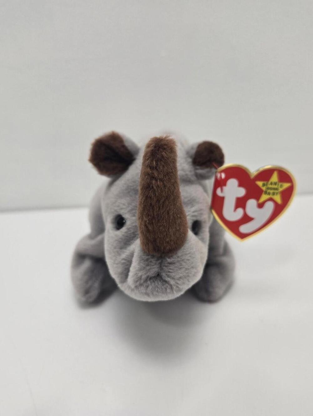 Ty Beanie Baby “Spike” the Rhinoceros (7 inch)